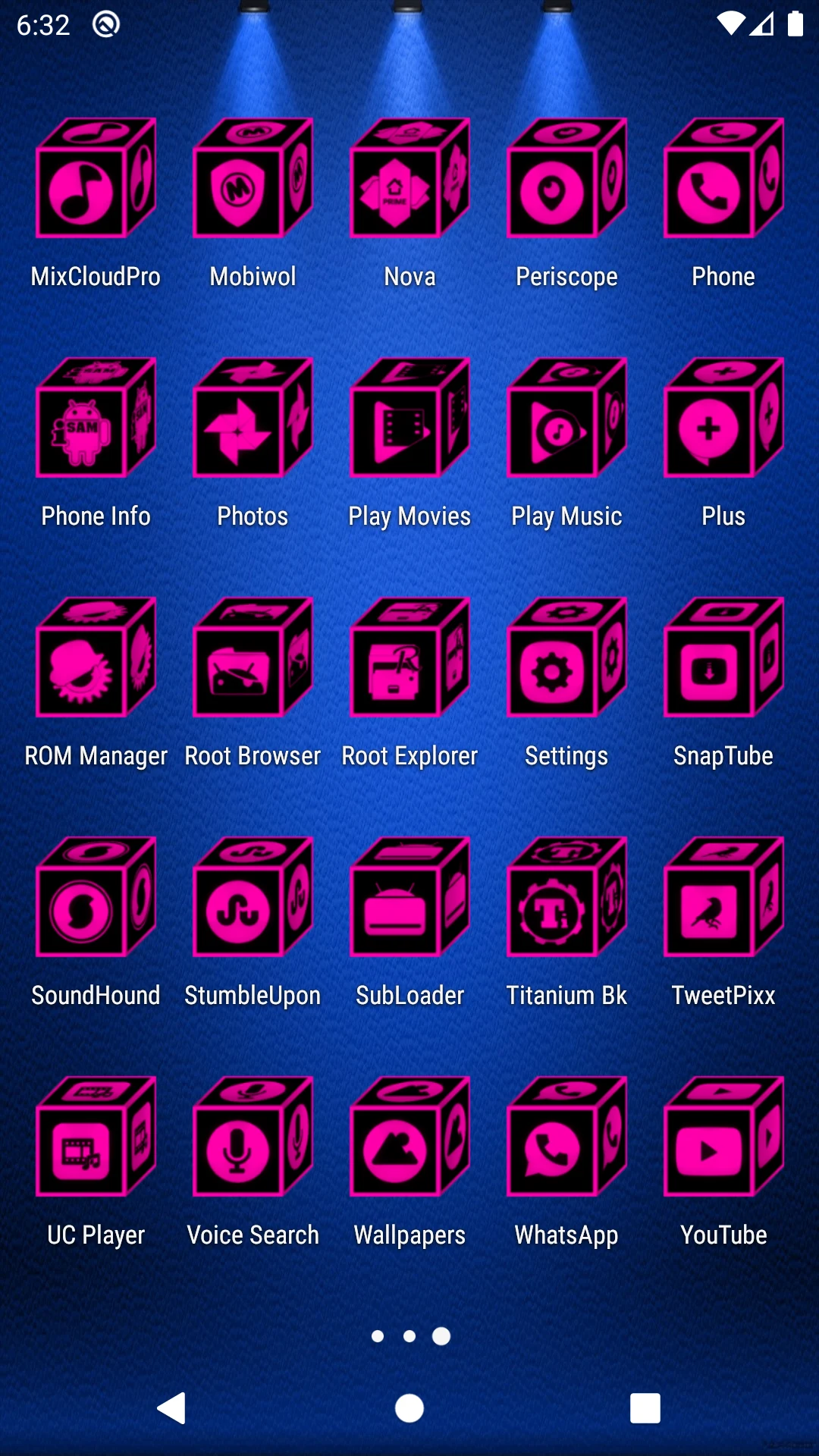 3D Flat Pink Icon Pack screenshot