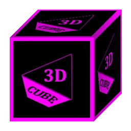 أيقونة 3D Flat Magenta Icon Pack